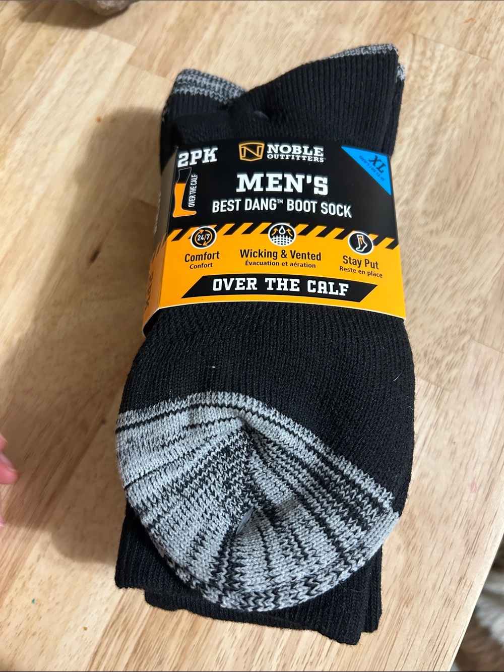 Noble Outfitters Men's Best Dang Over the Calf Boot Sock 2-Pack